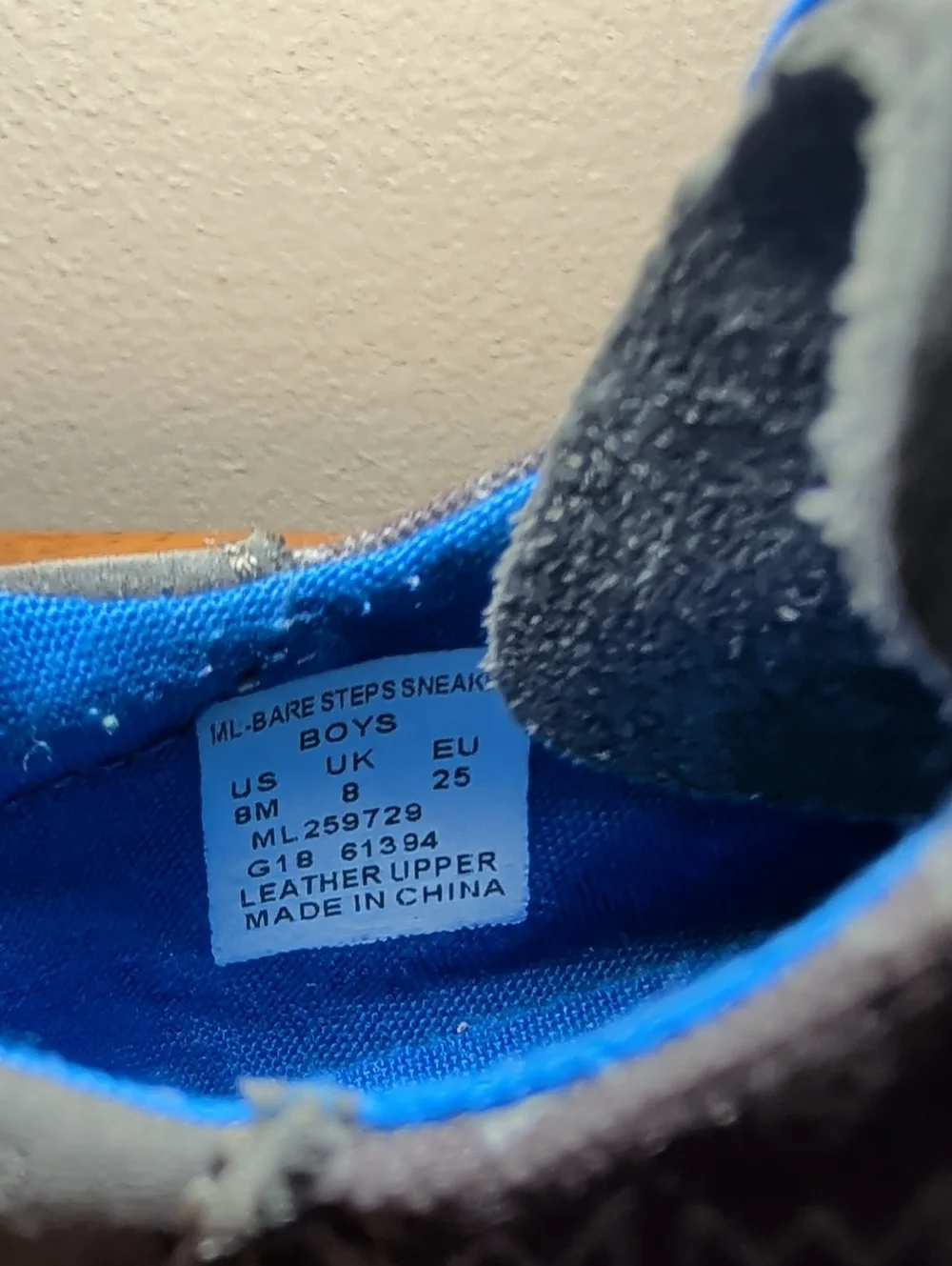 Merrell Kids Gray Sneakers with Blue and Yellow Accents